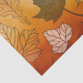 Papier Mousseline Découpage Feuilles Automne Papier Tissu (Détail)