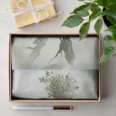 Papier Mousseline Découpage Figure de femme terrestre avec arbre (Cadeau)