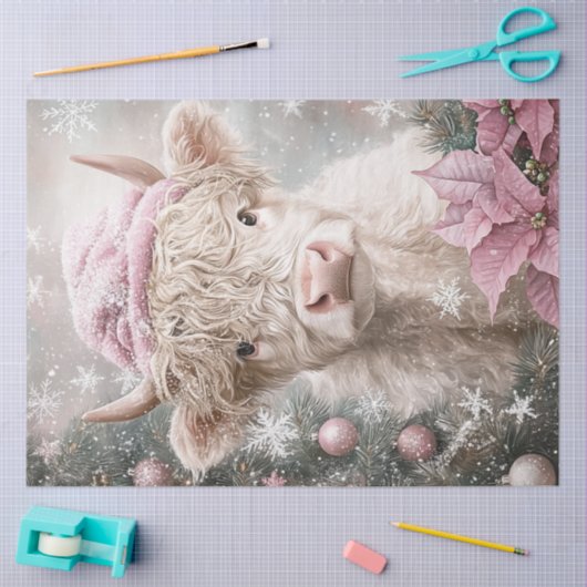 Papier Mousseline Découpage Fille habillée Noël Attire (Artisanat)