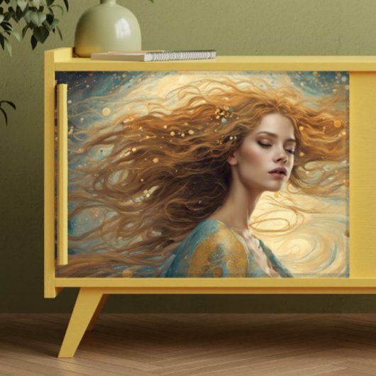 Papier Mousseline Découpage fille Imaginaire