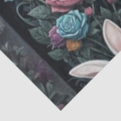 Papier Mousseline Découpage fille lapin blanc | Alice au pays des me (Détail)