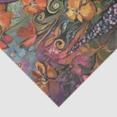 Papier Mousseline Découpage Fille Whimsical Violet & Poodle Snowball (Détail)