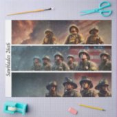 Papier Mousseline Decoupage Firefighter Tribute Handsaws  (Artisanat)