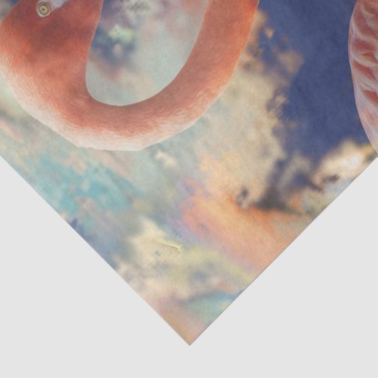 Papier Mousseline Découpage Flamant rose Breeze (Détail)