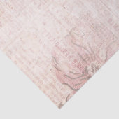 Papier Mousseline Découpage Flamant rose rose Vintage (Détail)