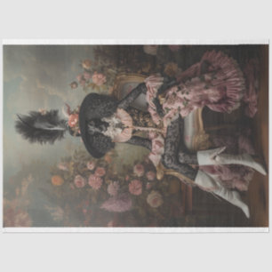 Papier Mousseline Découpage Flamboyant Standard Poodle