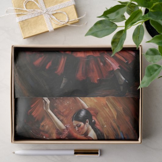 Papier Mousseline Découpage Flamenca (Cadeau)