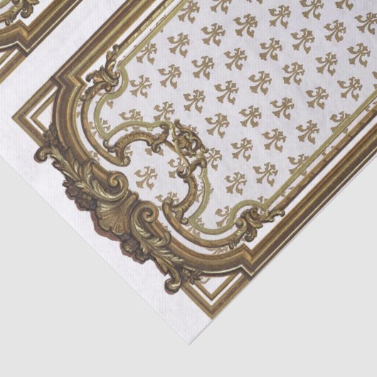 Papier Mousseline Découpage Fleur de Lis (Détail)