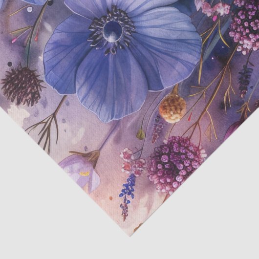 Papier Mousseline Découpage fleur sauvage (Détail)