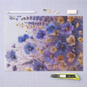 Papier Mousseline Découpage fleur sauvage (Artisanat)