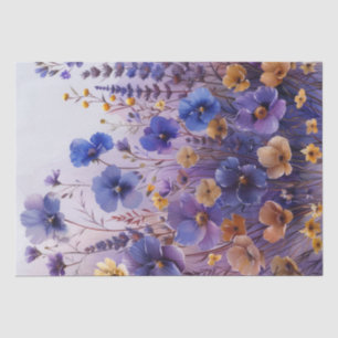 Papier Mousseline Découpage fleur sauvage