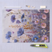 Papier Mousseline Découpage fleur sauvage (Artisanat)