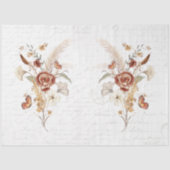 Papier Mousseline Découpage Fleur sauvage automne Pampas Ephémère en (Recto)