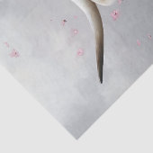 Papier Mousseline Découpage Fleur sauvage rose Vache White Highland (Détail)