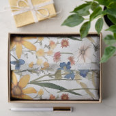 PAPIER MOUSSELINE DÉCOUPAGE FLEURIE D'ÉTÉ BOHO (Cadeau)