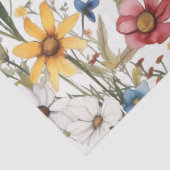 PAPIER MOUSSELINE DÉCOUPAGE FLEURIE D'ÉTÉ BOHO (Détail)