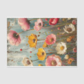 PAPIER MOUSSELINE DÉCOUPAGE FLEURIER DÉTRUIT DE GRUNGE (Recto)