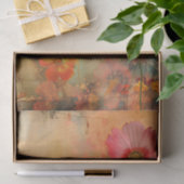 PAPIER MOUSSELINE DÉCOUPAGE FLEURIER DÉTRUIT DE GRUNGE (Cadeau)