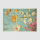 PAPIER MOUSSELINE DÉCOUPAGE FLEURIER DÉTRUIT DE GRUNGE (Recto)