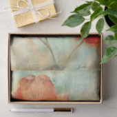 PAPIER MOUSSELINE DÉCOUPAGE FLEURIER DÉTRUIT DE GRUNGE (Cadeau)