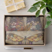 Papier Mousseline Découpage Fleurs colorées d'éléphants vibrants (Cadeau)