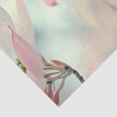 Papier Mousseline Découpage Fleurs de bois de chien rose délicates (Détail)