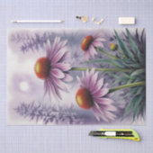 Papier Mousseline Découpage Fleurs de cônes (Artisanat)