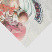 Papier Mousseline Découpage Fleurs de femme Éléments botaniques (Détail)