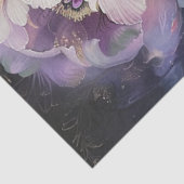 Papier Mousseline Découpage Fleurs de pivoine violet rose vif (Détail)