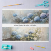 Papier Mousseline Decoupage Fleurs d'Hydrangea Devantures de Tiroir (Artisanat)