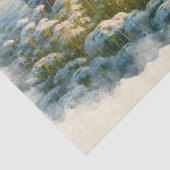 Papier Mousseline Découpage Fleurs sauvages blancs de bison d'aquare (Détail)