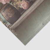 Papier Mousseline Découpage Fleurs Turquoises Whimsical Highland et (Détail)