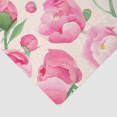 Papier Mousseline Découpage floral de pivoine rose (Détail)