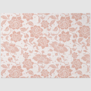 Papier Mousseline Découpage floral de pivoine Vintage rose
