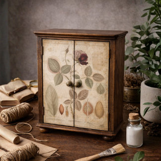 Papier Mousseline Découpage floral de rose botanique vintage