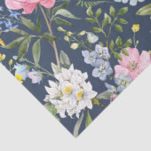 Papier Mousseline Découpage floral peony coloré (Détail)