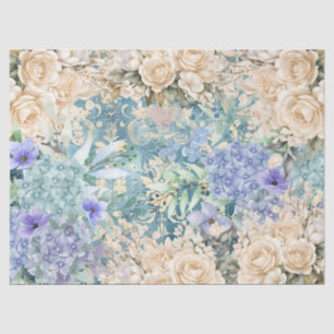 Papier Mousseline Découpage Floral Potpourri