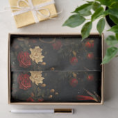 Papier Mousseline Découpage Floral Red Birds et Lanterns (Cadeau)