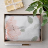 Papier Mousseline Découpage floral rose Aquarelle pivoine (Cadeau)