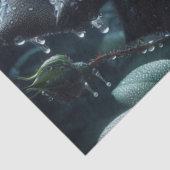 Papier Mousseline Découpage Floral Rose noir (Détail)