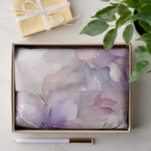 Papier Mousseline Découpage Floral Violet 18b (Cadeau)