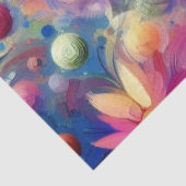 Papier Mousseline Découpage florale de libellules Abstraites (Détail)