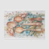 PAPIER MOUSSELINE DÉCOUPAGE FLORALE DES POUTRES EN BOIS (Recto)