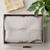 Papier Mousseline Découpage florale du crâne de Boho occidental (Cadeau)