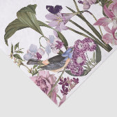 Papier Mousseline Découpage florale transparente (Détail)