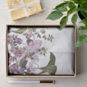 Papier Mousseline Découpage florale transparente (Cadeau)