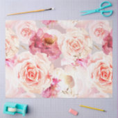 Papier Mousseline Découpage florale vintage Blush Peony (Artisanat)