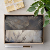 Papier Mousseline Découpage Flore crépusculaire dorée (Cadeau)