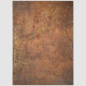 Papier Mousseline Découpage Fond Texturé Teinté de Rouille Faux (Recto)