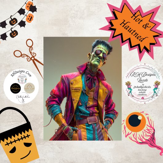 Papier Mousseline Découpage Fonze Monster Glow UP HOT & Haunted